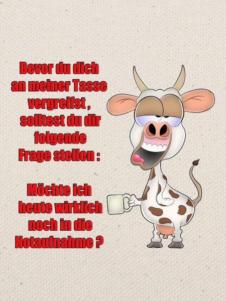Kuh mit Kaffee