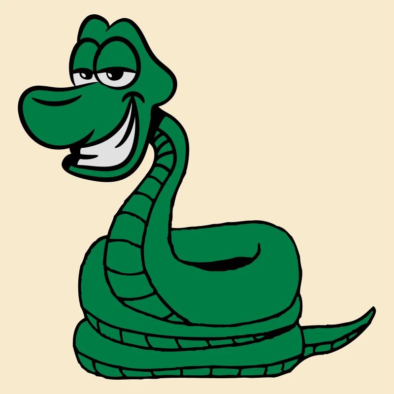Serpent dessinée drôle