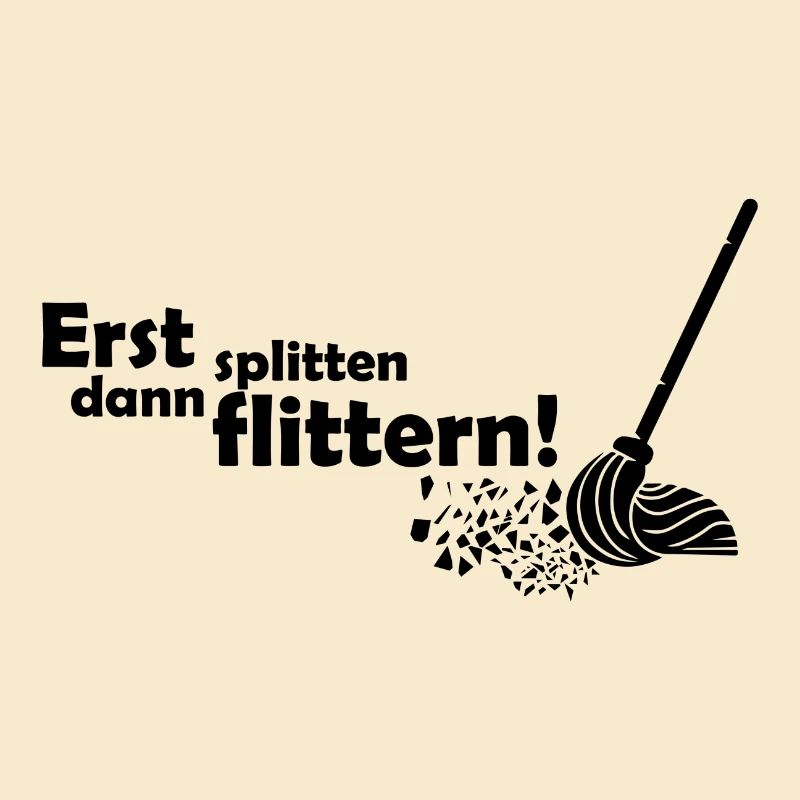 Erst splittern dann flittern Polterabend Geschenk