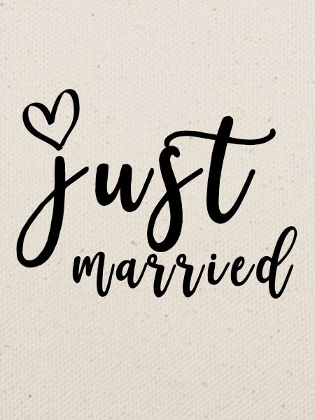 just married Geschenk