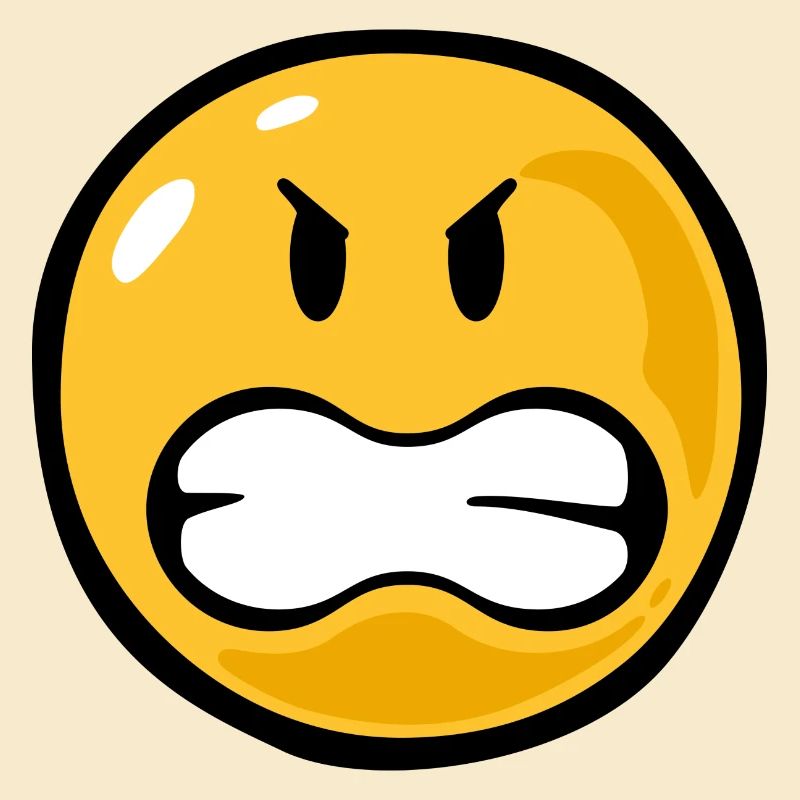Smiley angry