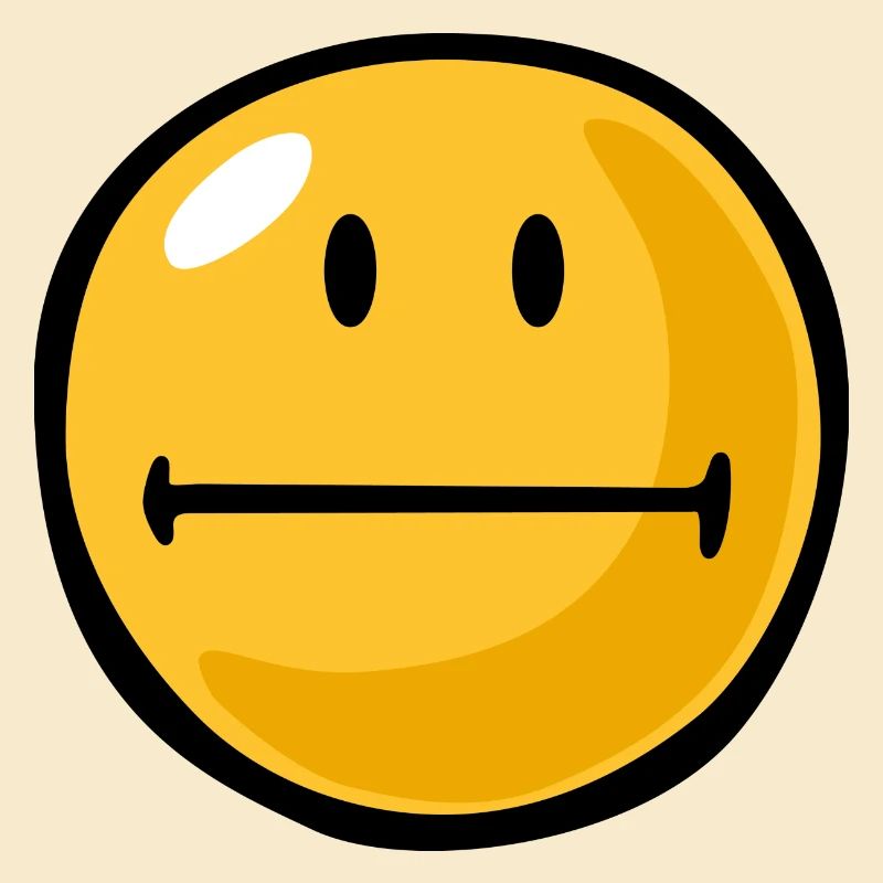Smiley tight lipped