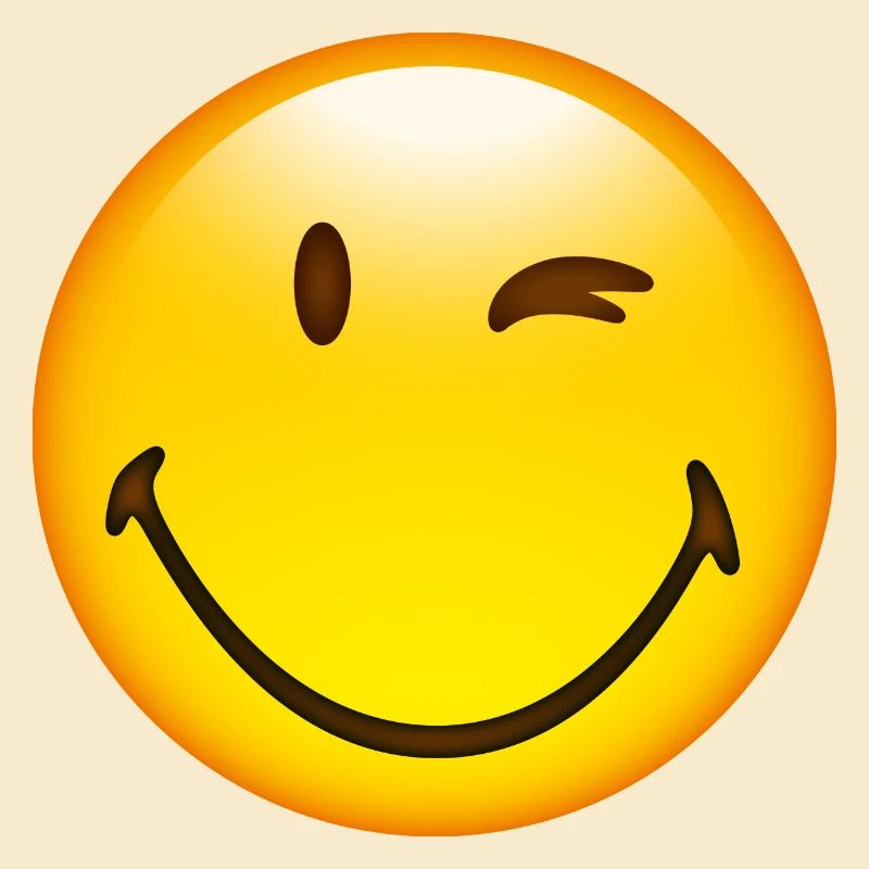 Smiley Glossy Happy Blink