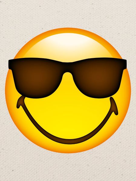 Smiley Glossy Sunglasses