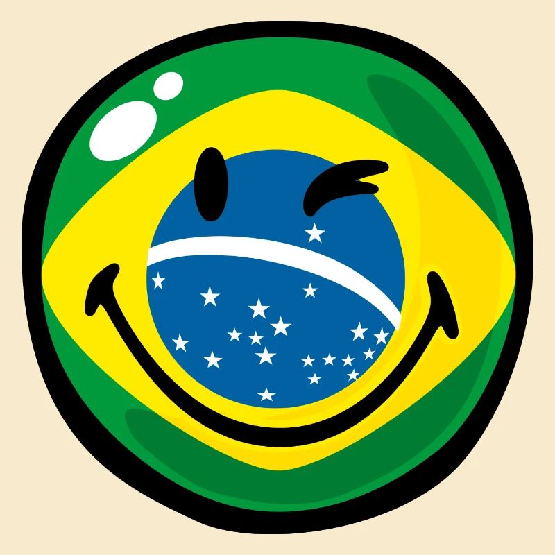 Smiley Flag Brazil