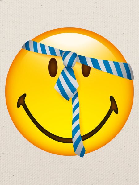 Smiley Glossy Tie