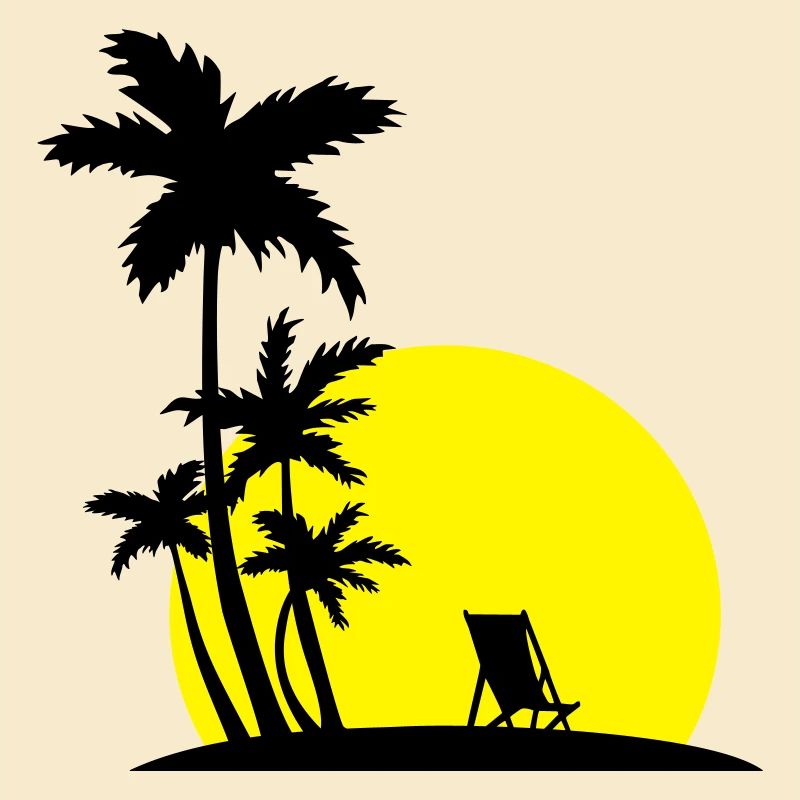 Paradise - Palm trees and sunset