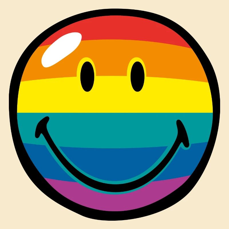 Smiley Rainbow Stripes
