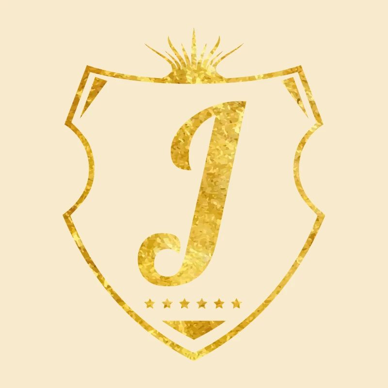 J buchstabe gold