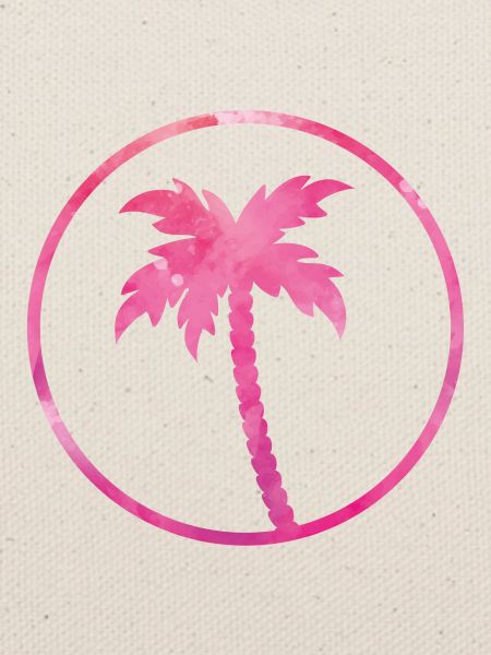 palm tree pink design