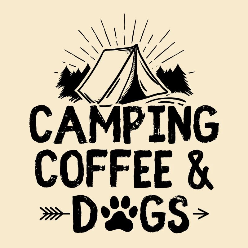 Camping coffee dogs | Camper camping gift ideas