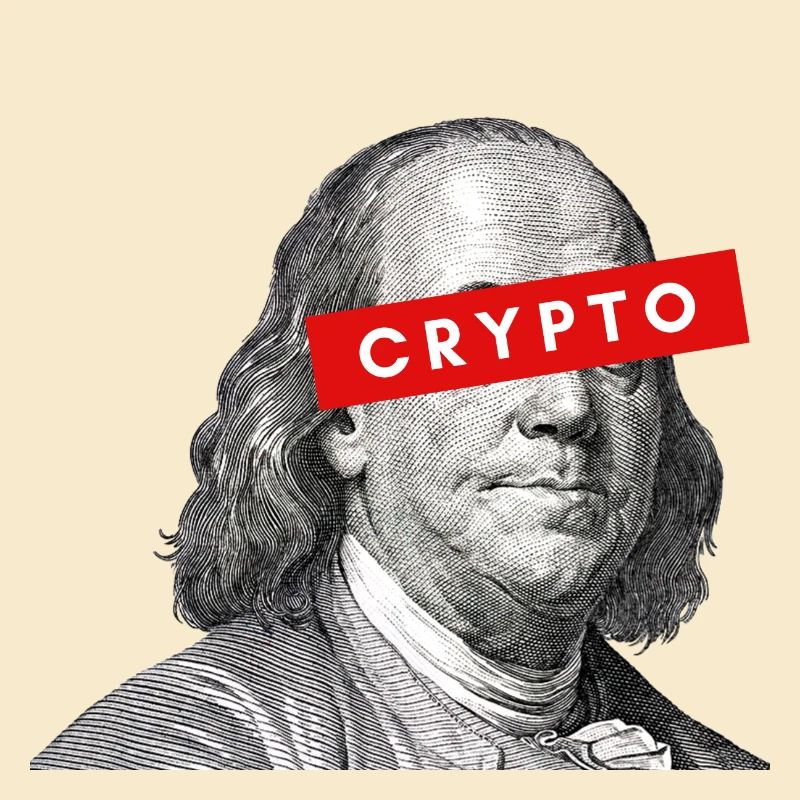 Krypto Benjamin Franklin Kryptowährung Blockchain