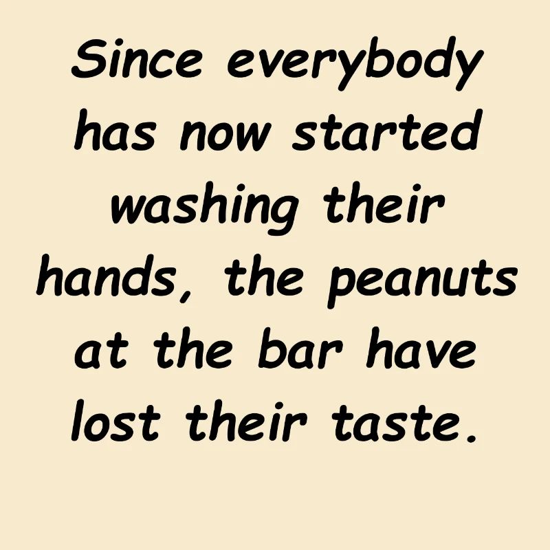 peanuts lost their taste