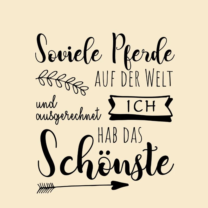 Pferde Spruch Schwarz