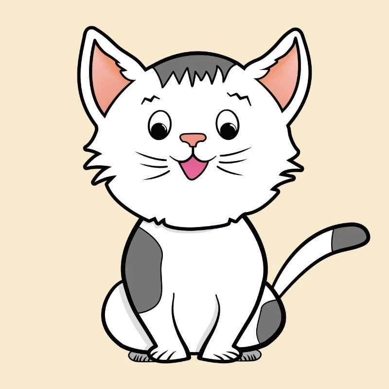 Süße Comic Katze