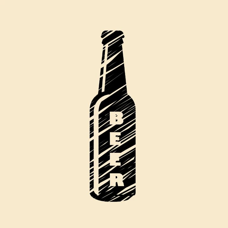 Flasche schwarzes Bier