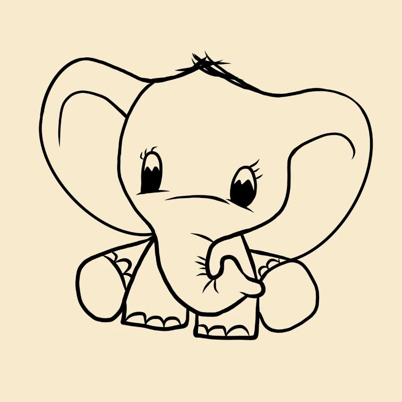 Bébé éléphant bébé éléphant éléphant cadeau doux bébé