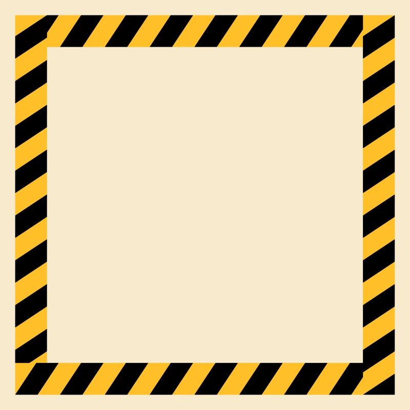 Rahmen Schild Absperrband