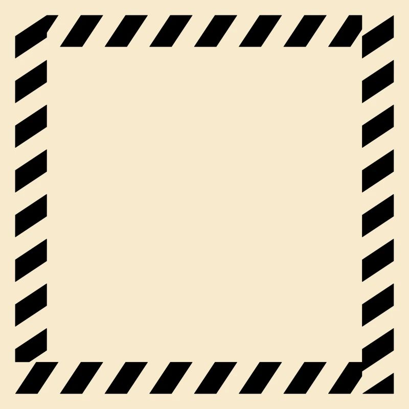 Shield frame caution tape
