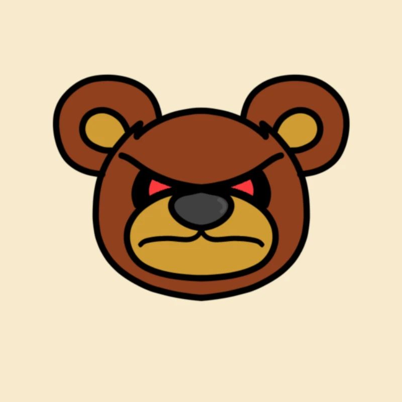 Wütender Teddybär
