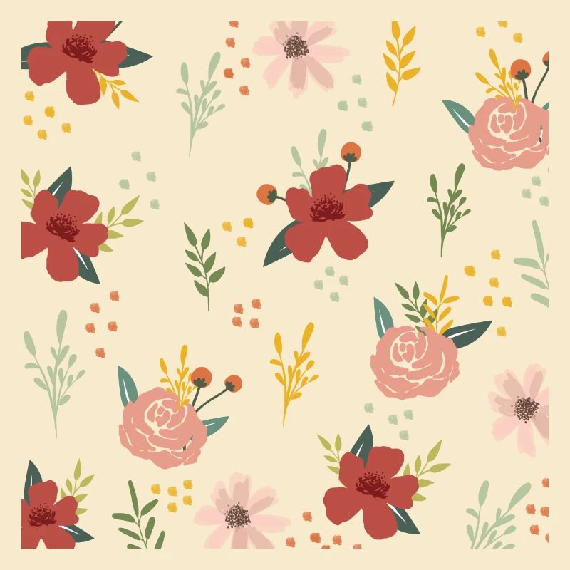 Floral Print Pattern Flower Nature Lover Cute Gift