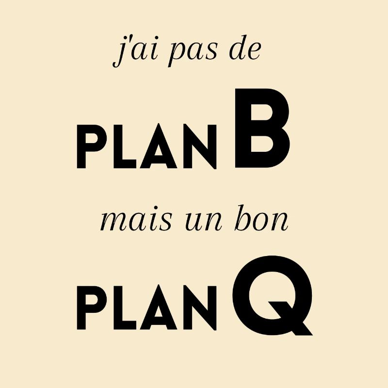 J'ai pas de Plan B mais un bon plan q