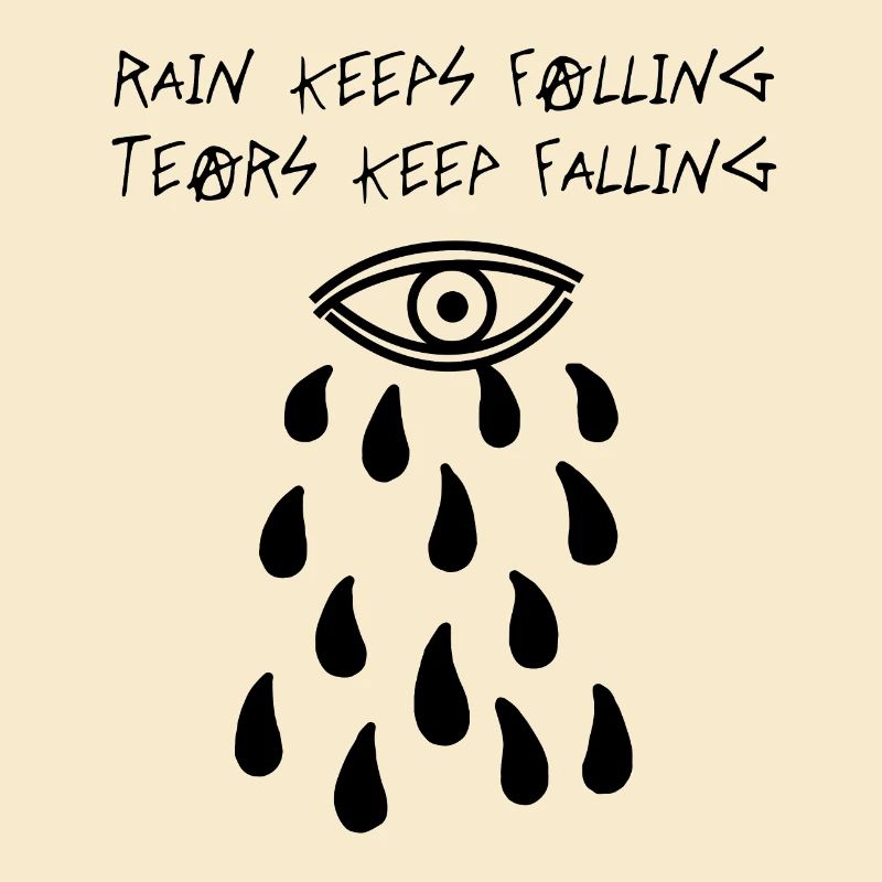 Rain Keeps Falling (Schwarz)