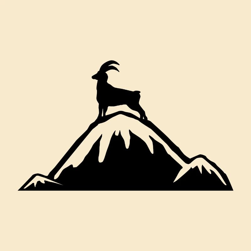 Alpen Steinbock Bergsteigen Geschenkidee