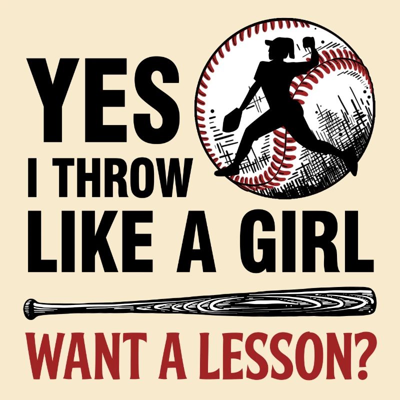 Baseball Frau Pitcher Geschenk