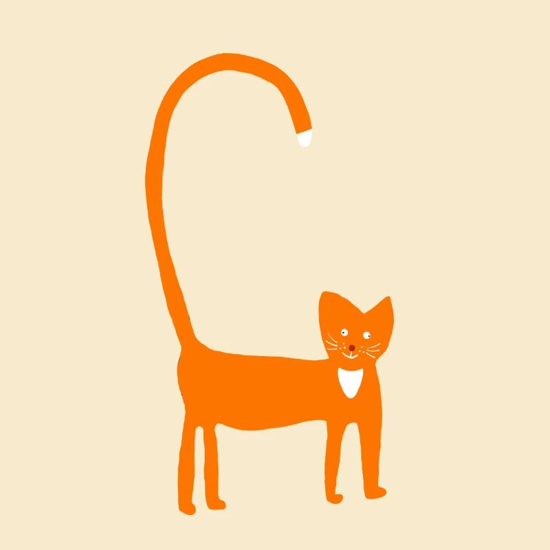 Katze in orange