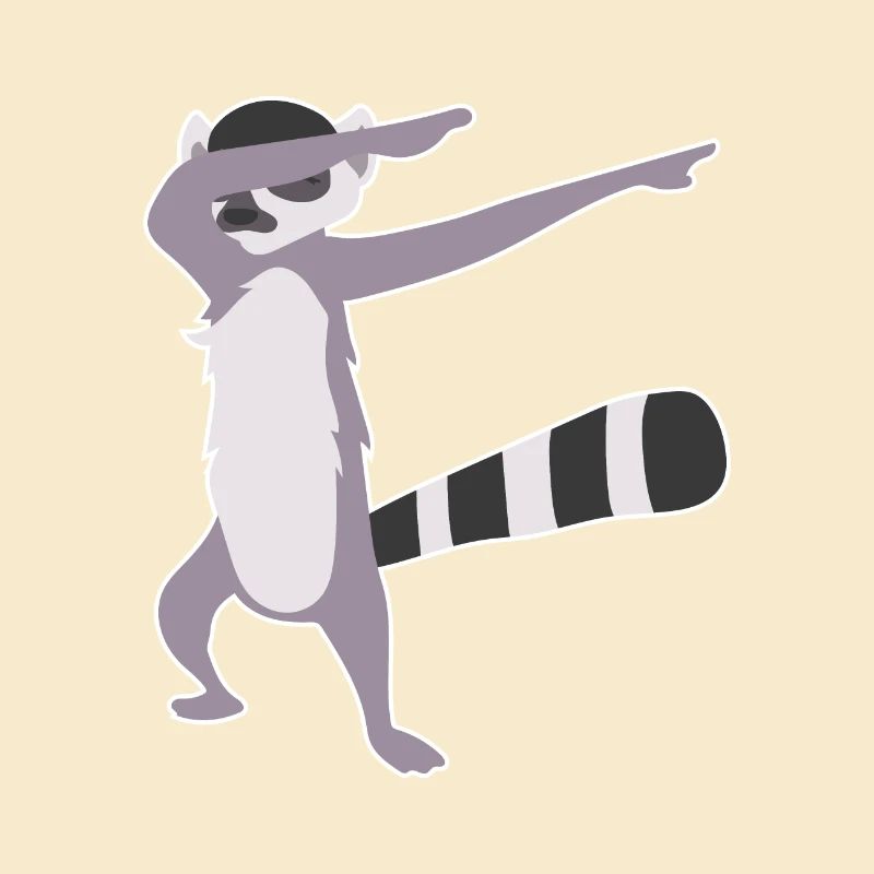 Dabbing Lemur Dab Dancer Lemur Lover Geschenkidee