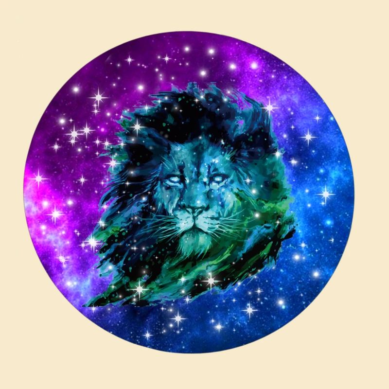 Galaxy Löwe mit Galaxy Design