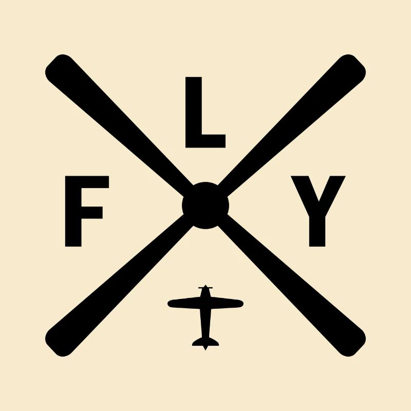 Fly Geschenk Flieger Pilot Flugzeug Copilot