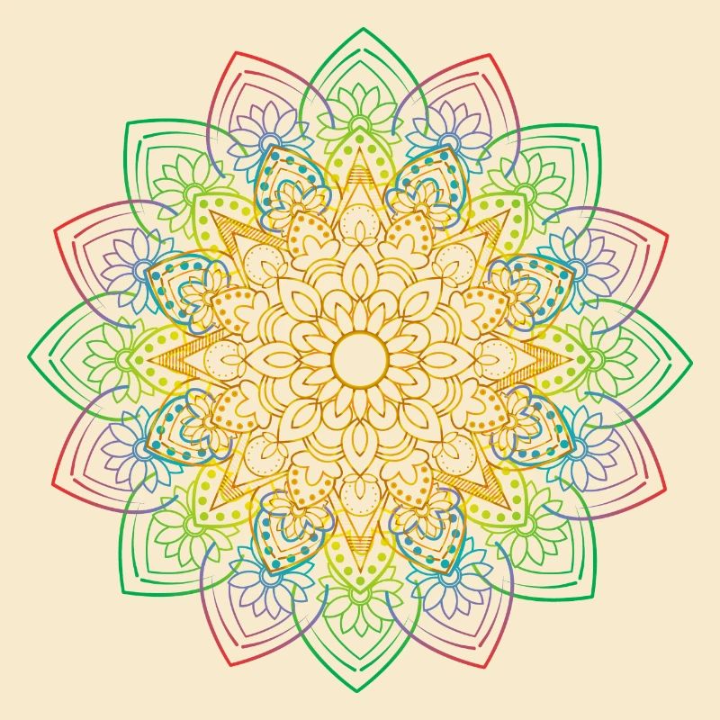 Mandala coloré par la Manzanita’s