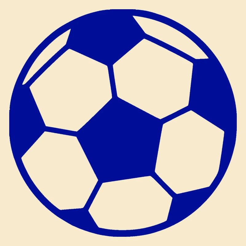 Fussball blau