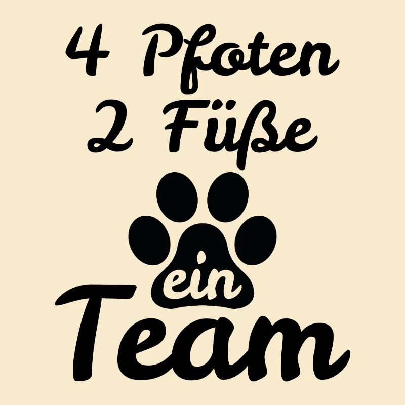 Hunde Pfote Team Hundehalter Geschenk