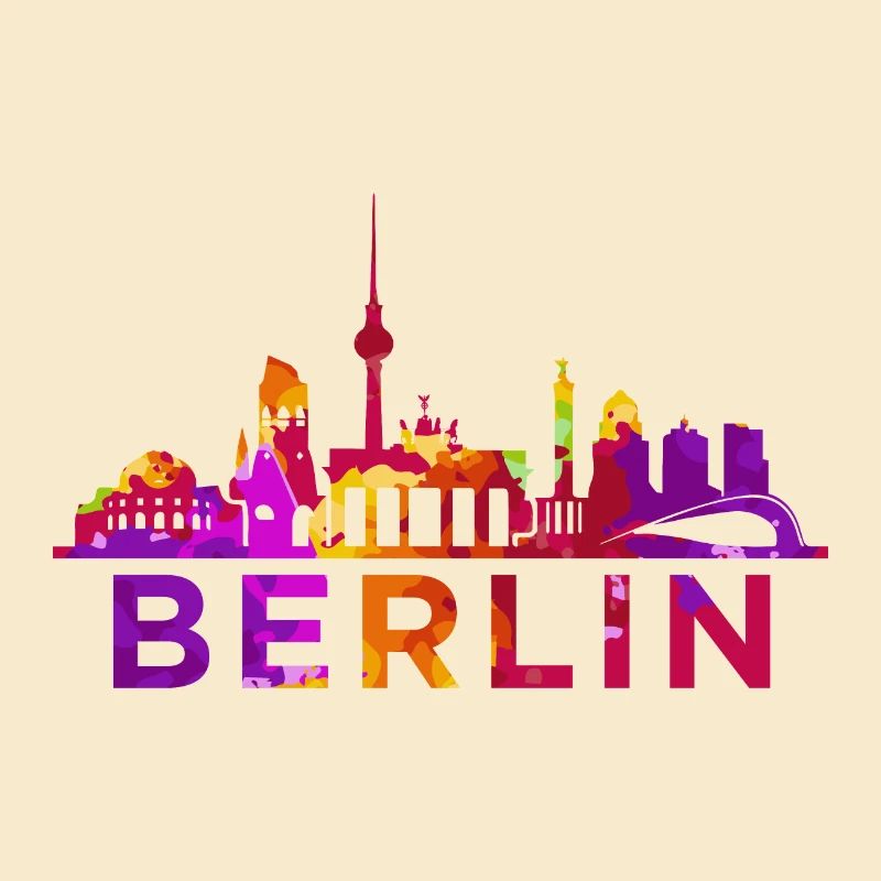 Berlin Skyline Impression Souvenir Cadeau Idée