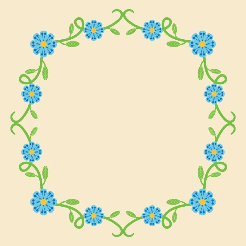 Blumen Kranz Rahmen