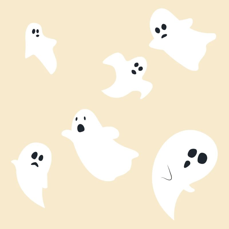 Halloween Ghosts Ghost Group Design simple