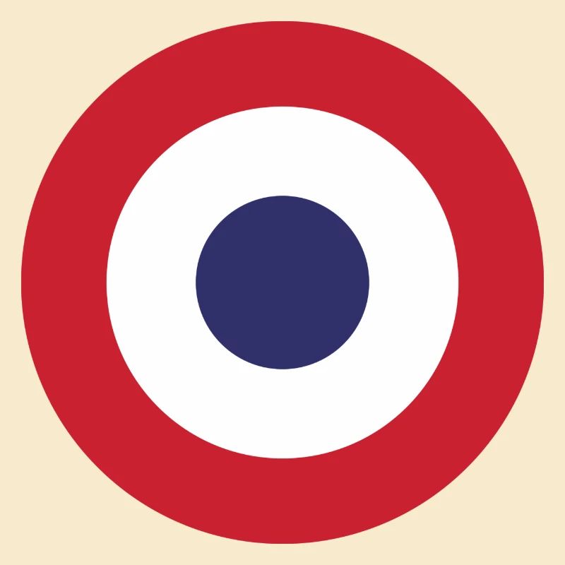 Frankreich Flag Round Target