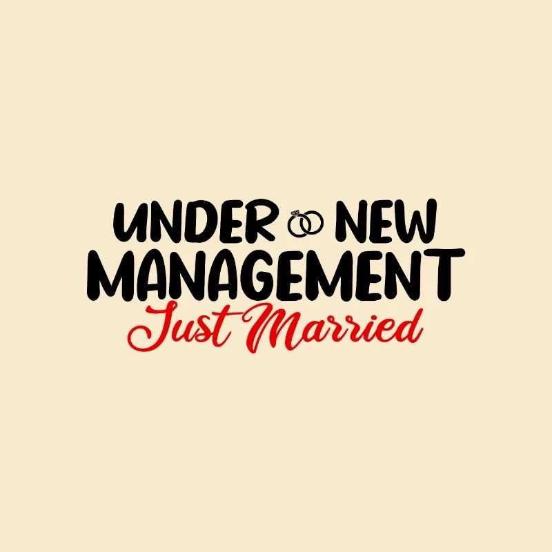 Under New Management Just Married Gift Idea