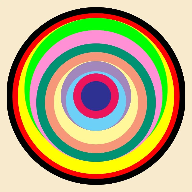 Pop-Art-Farbkreise