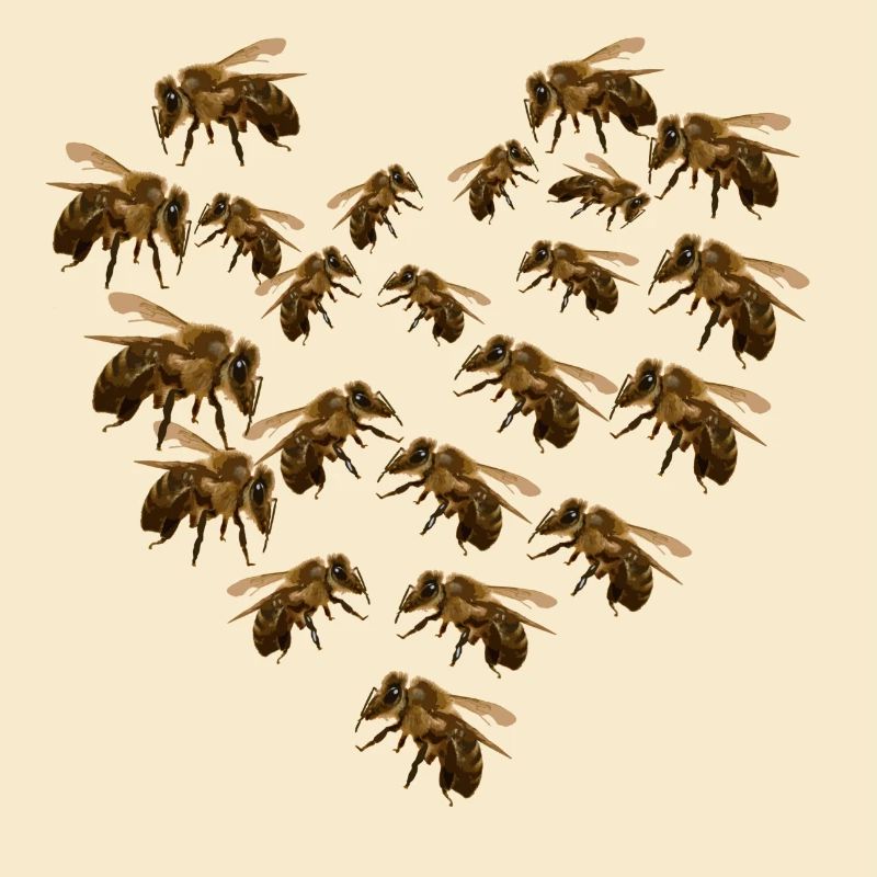 Bee Bees Heart