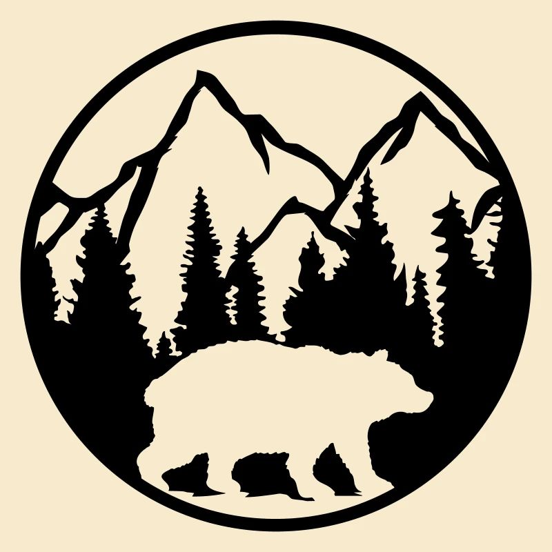 Bär Berge Wald