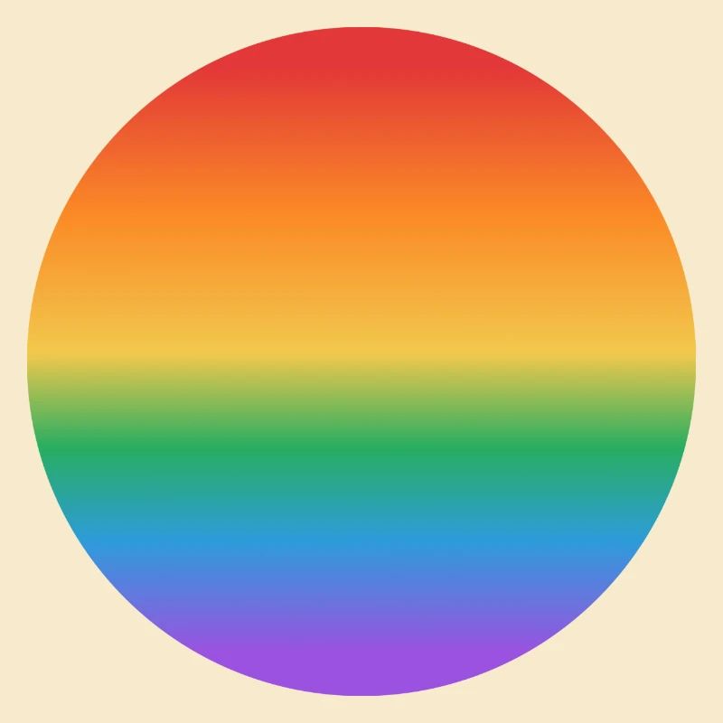 Rainbow gradient circle