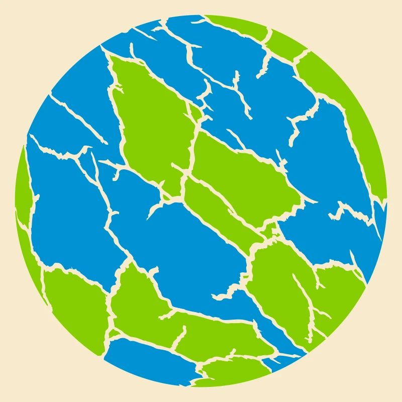 Colorful Ball Cracks Pattern