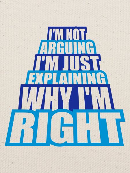 I m not arguing