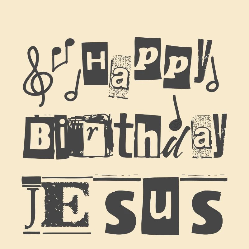 Conception chrétienne de Noël Joyeux anniversaire Jésus