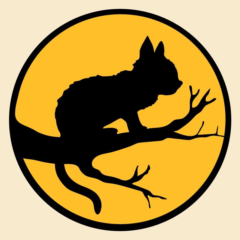 Arbre de lune de chat noir