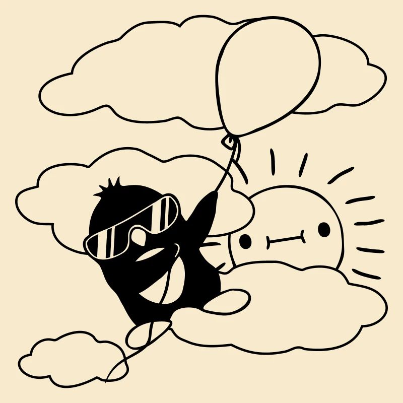 Sun Flying Penguin Balloon